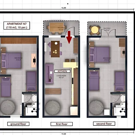 Ellinfos アパートホテル 3*